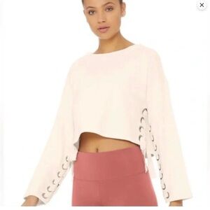 Alo yoga cropped crew neck